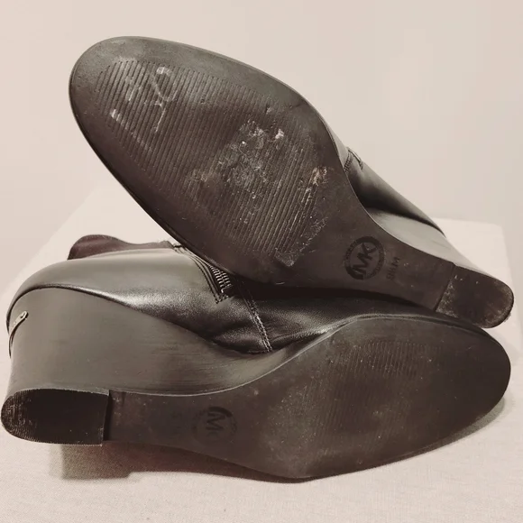 Michael Kors Wedge Ankle Booties w/ Zipper - Picture 7 of 16